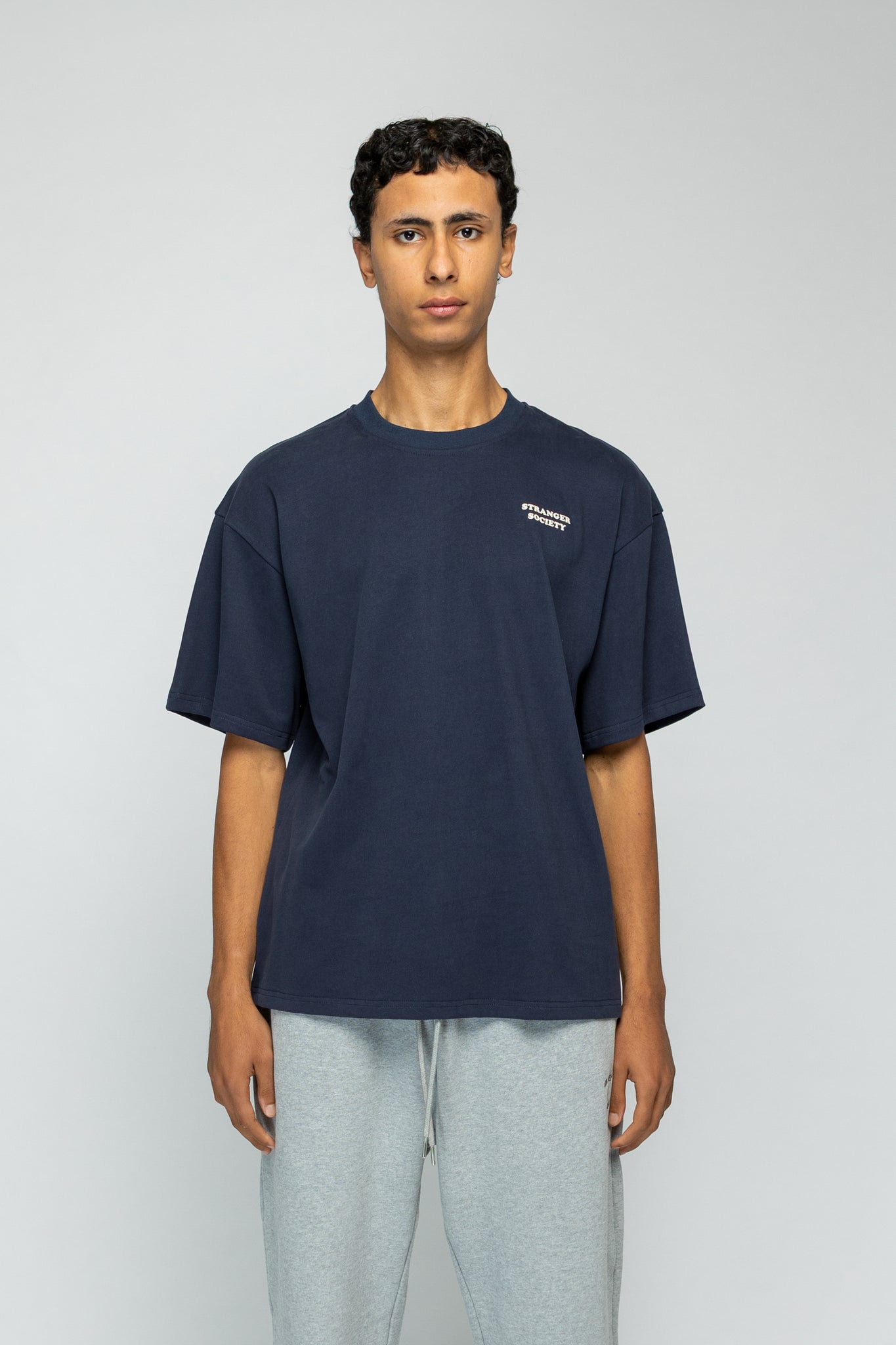 Bold Bouquet Tshirt - Navy