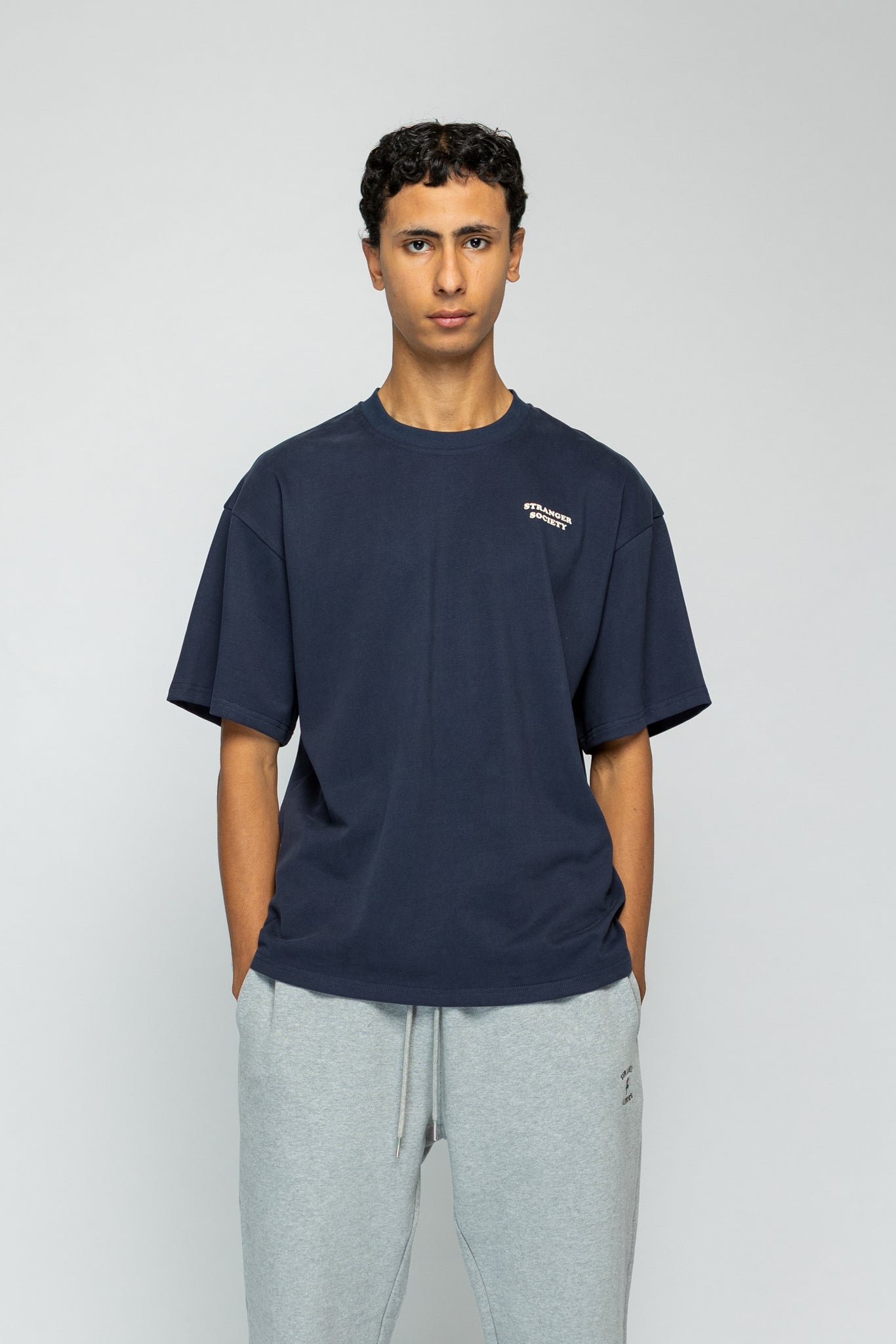 Bold Bouquet Tshirt - Navy