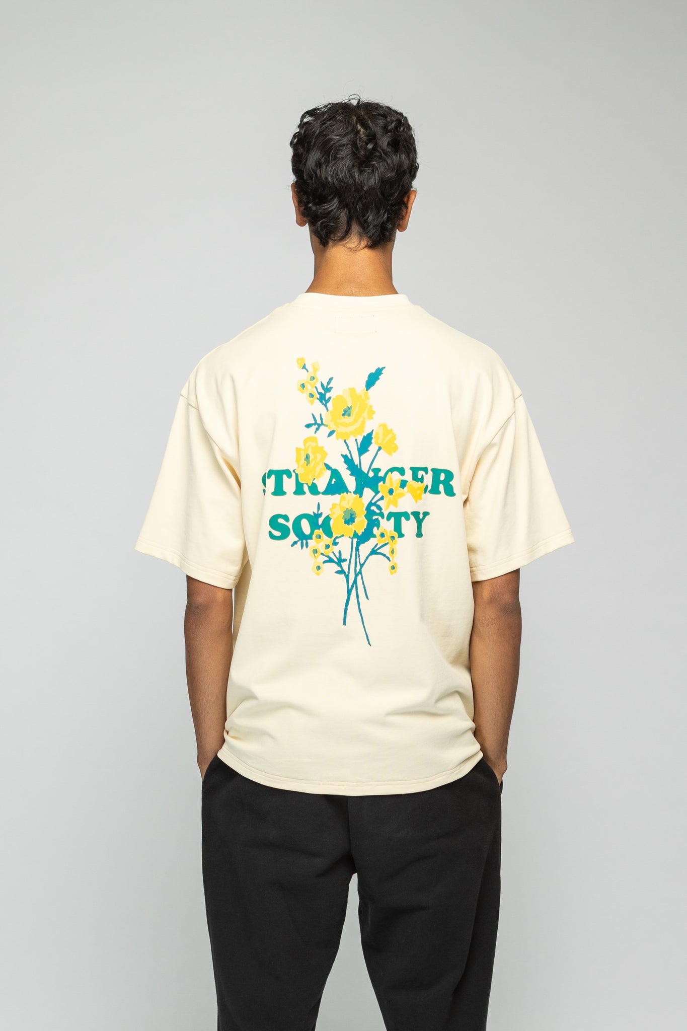 Bold Bouquet Tshirt - Nude