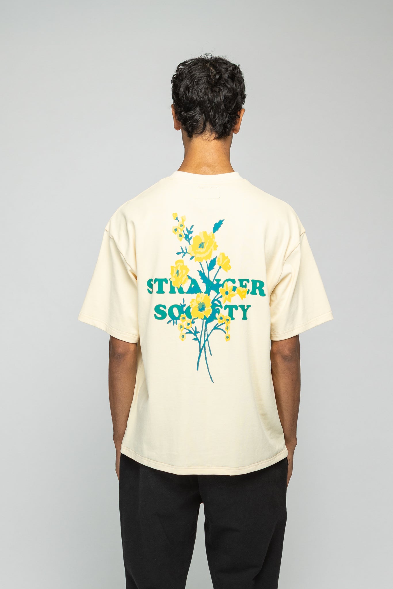 Bold Bouquet Tshirt - Nude