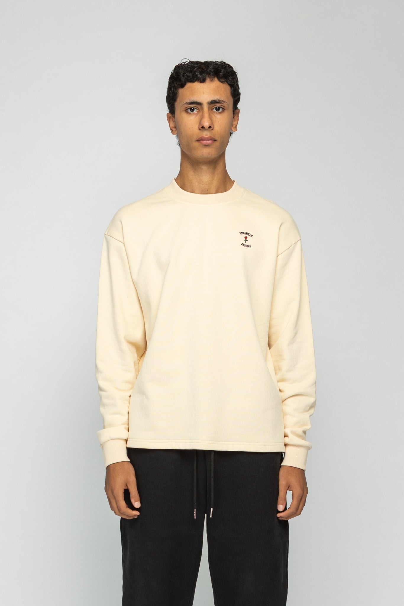 Crew Longsleeve Sweater - Nude