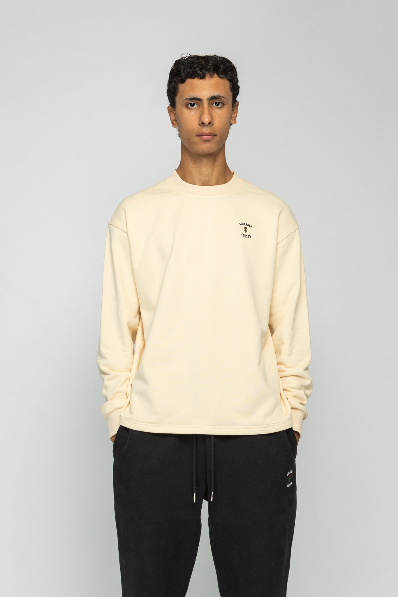 Crew Longsleeve Sweater - Nude