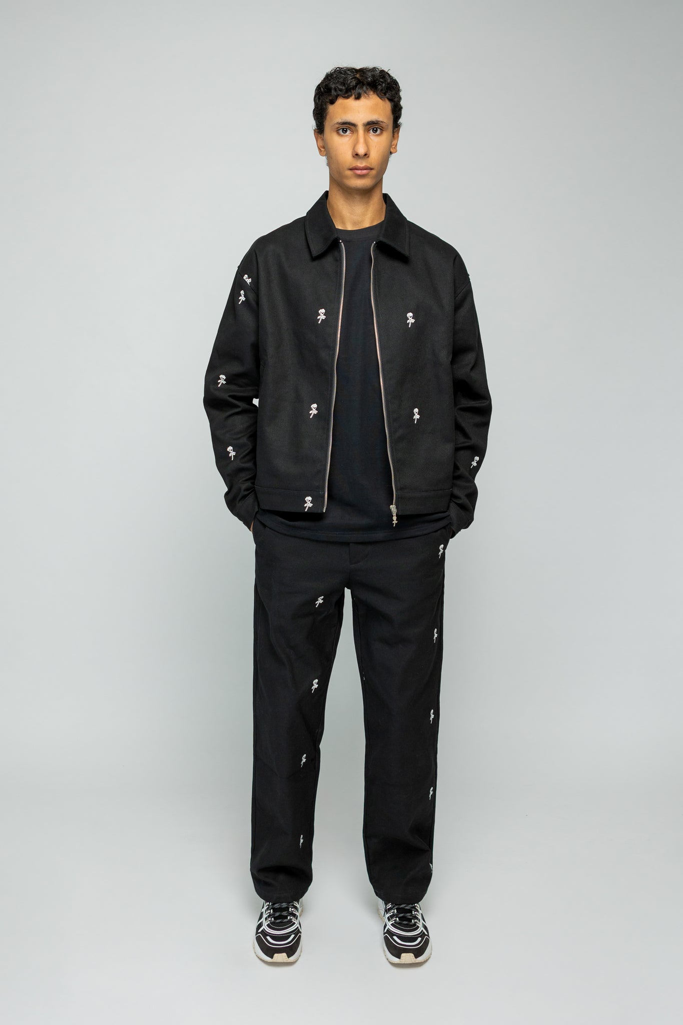 Roses Pants - Black