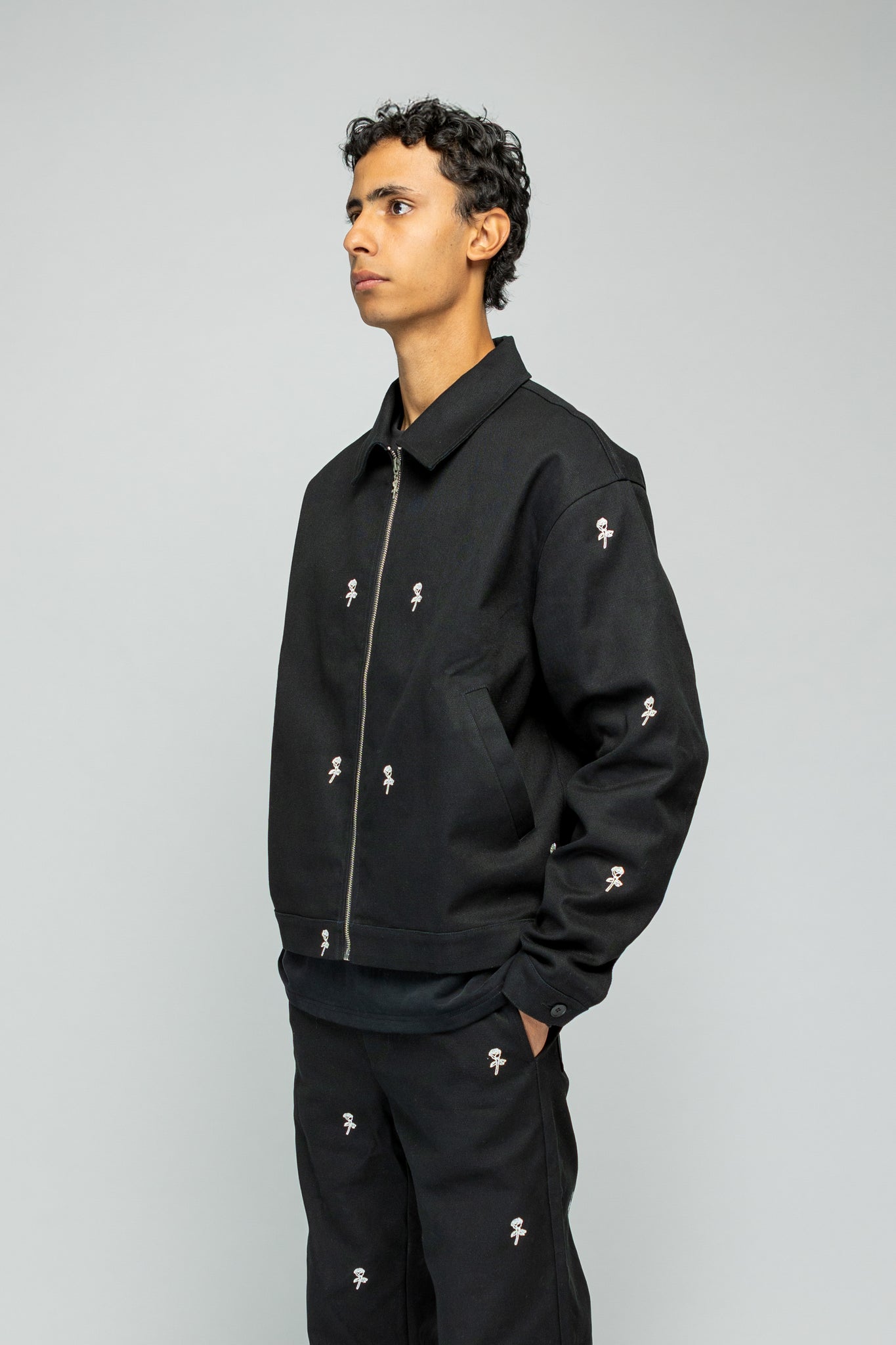 Roses Jacket - Black