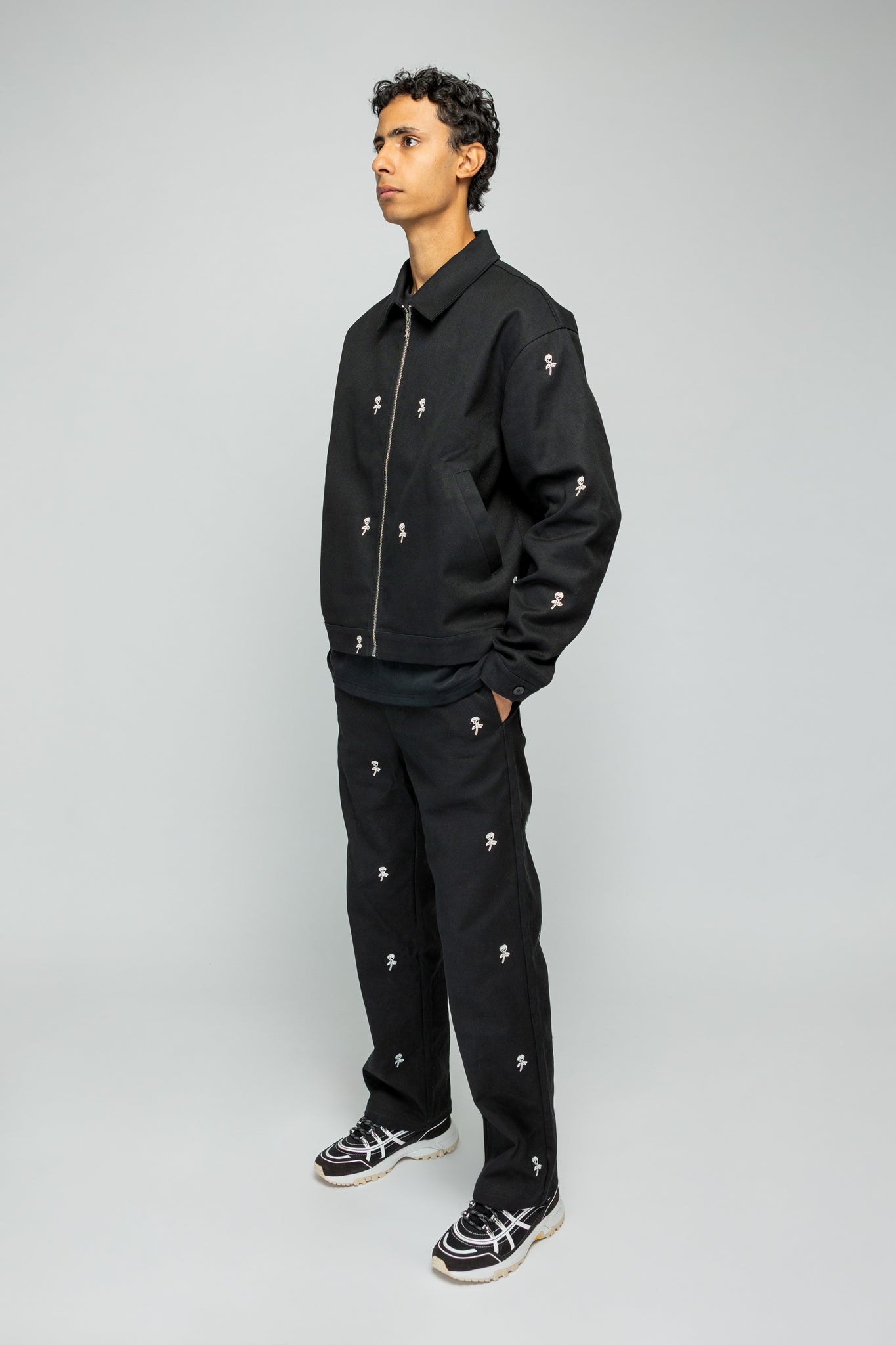 Roses Pants - Black
