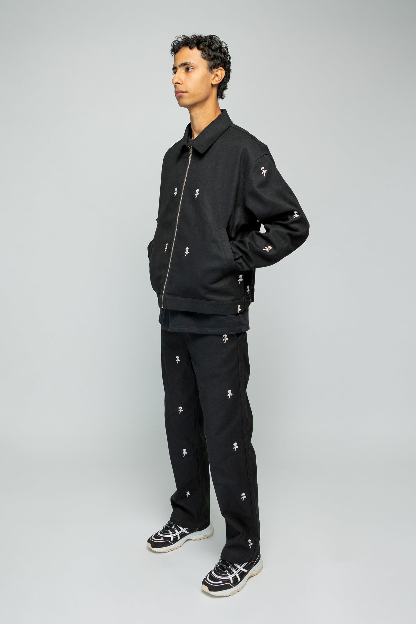 Roses Pants - Black