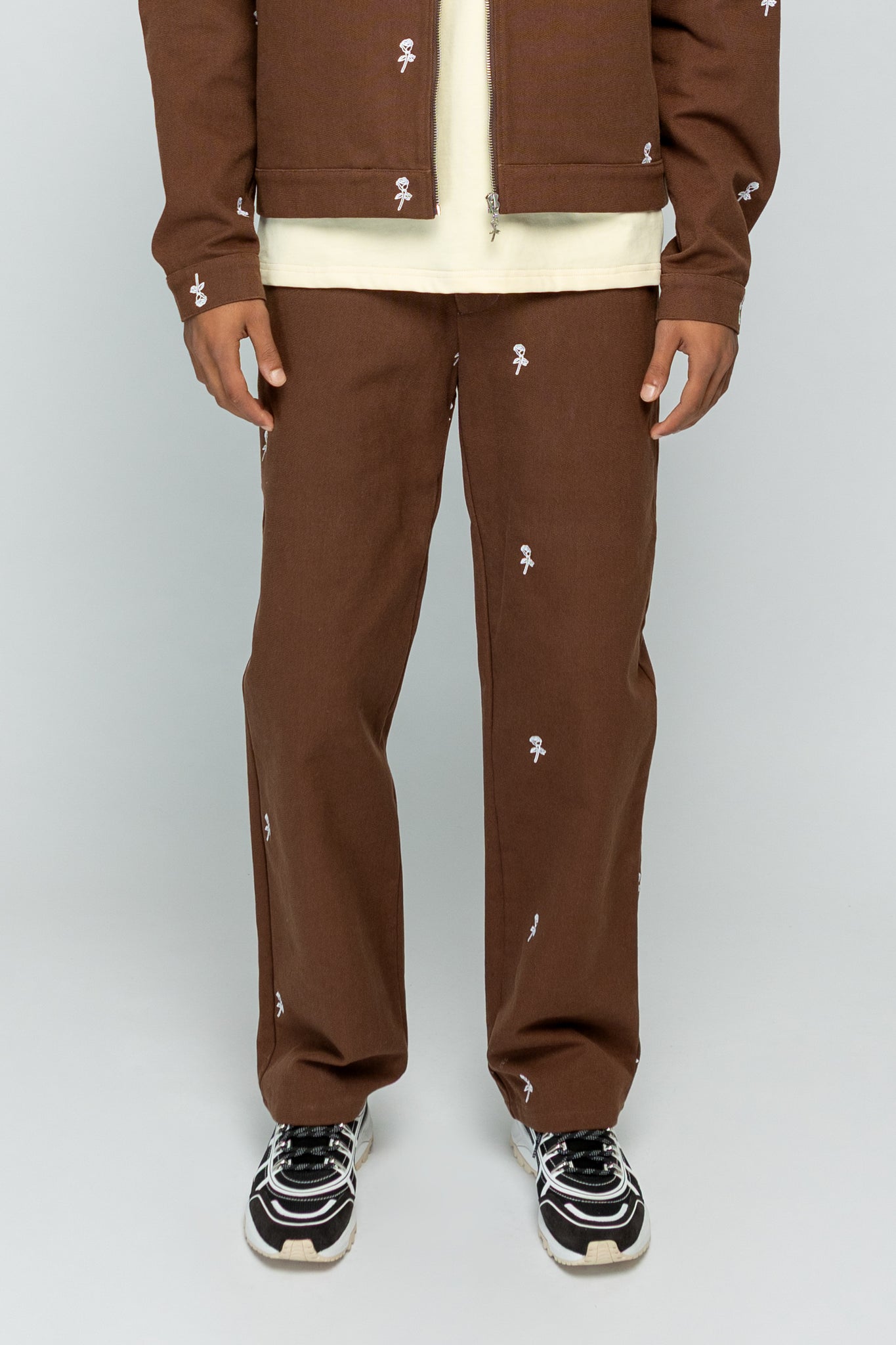 Roses Pants - Brown