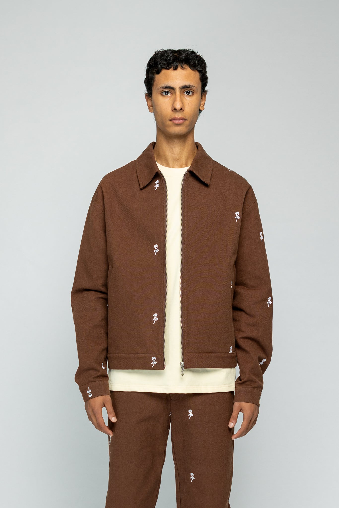 Roses Jacket - Brown