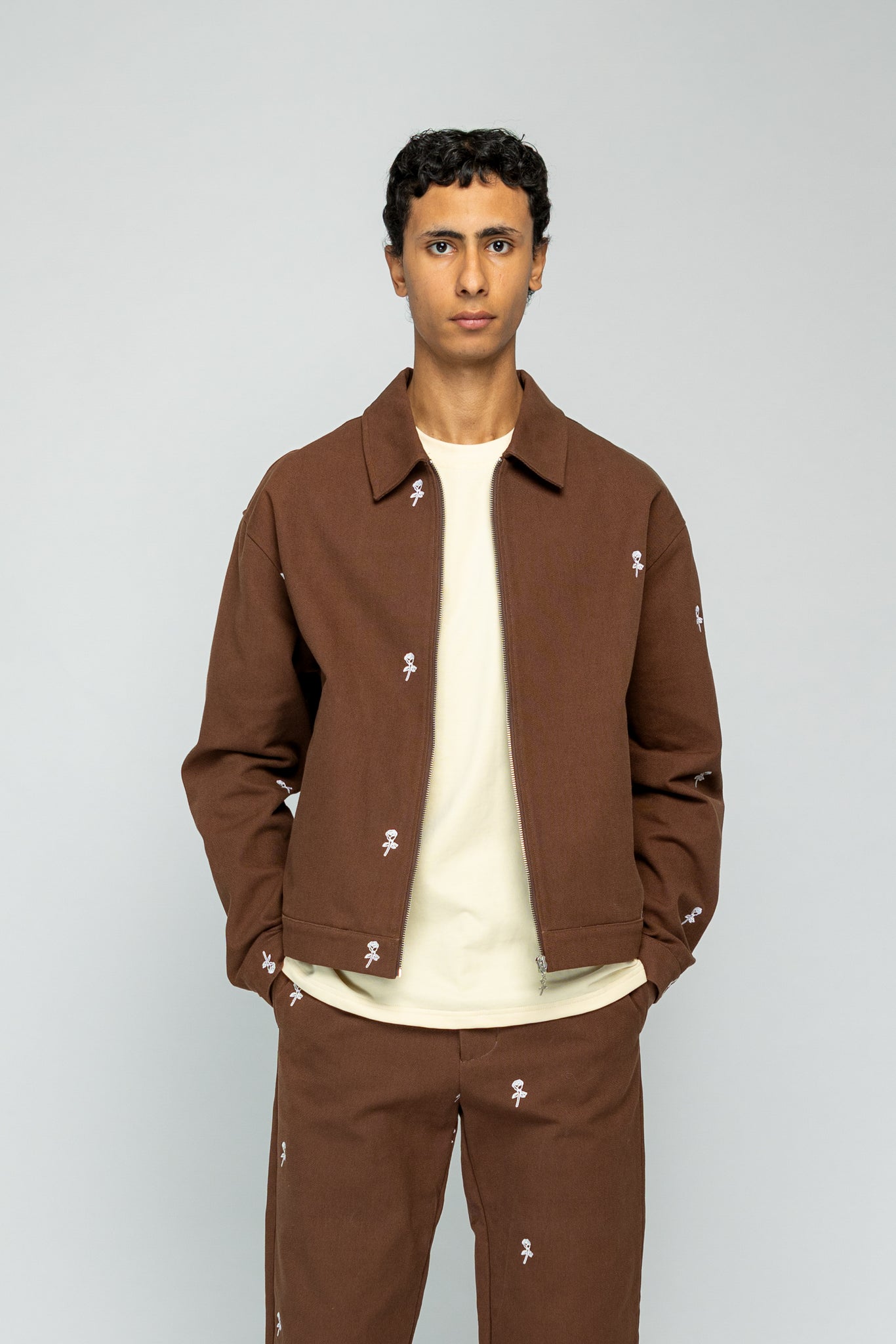 Roses Jacket - Brown