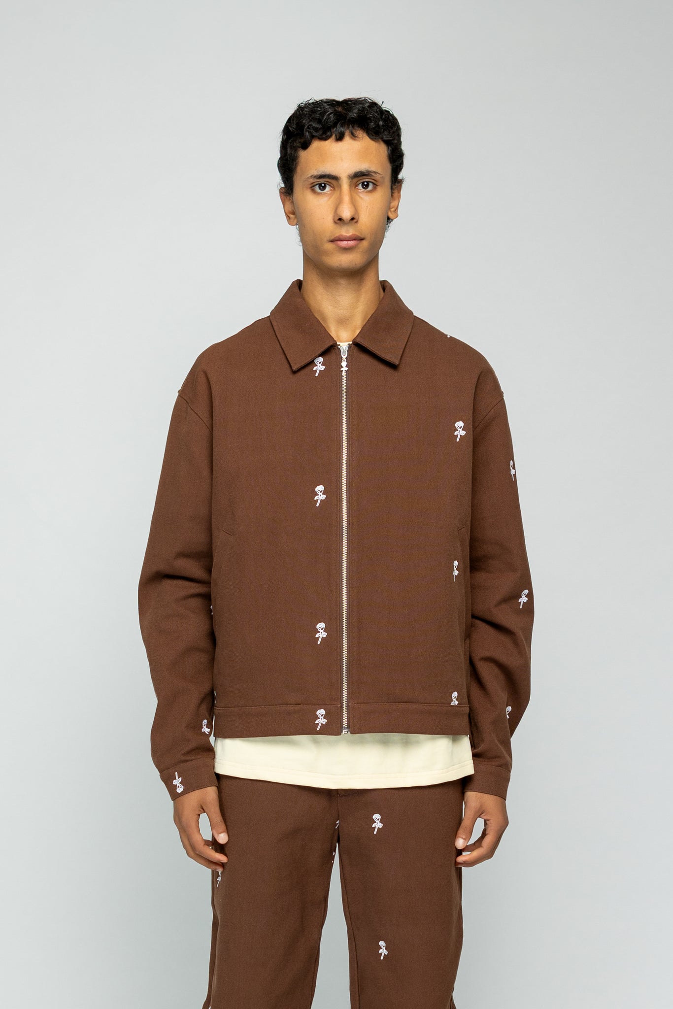 Roses Jacket - Brown