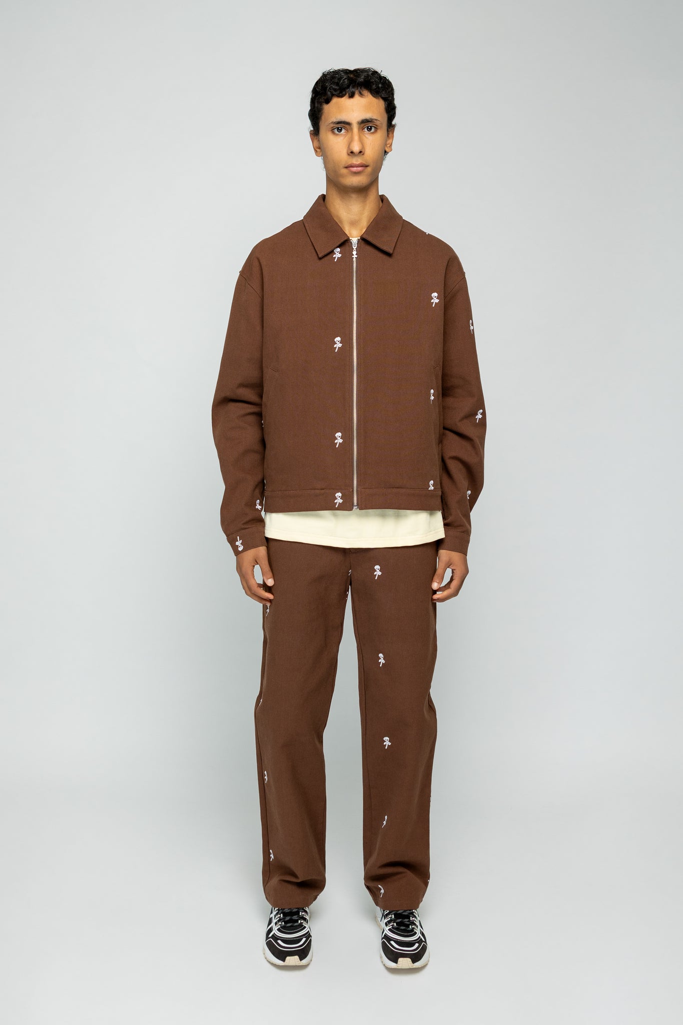 Roses Jacket - Brown