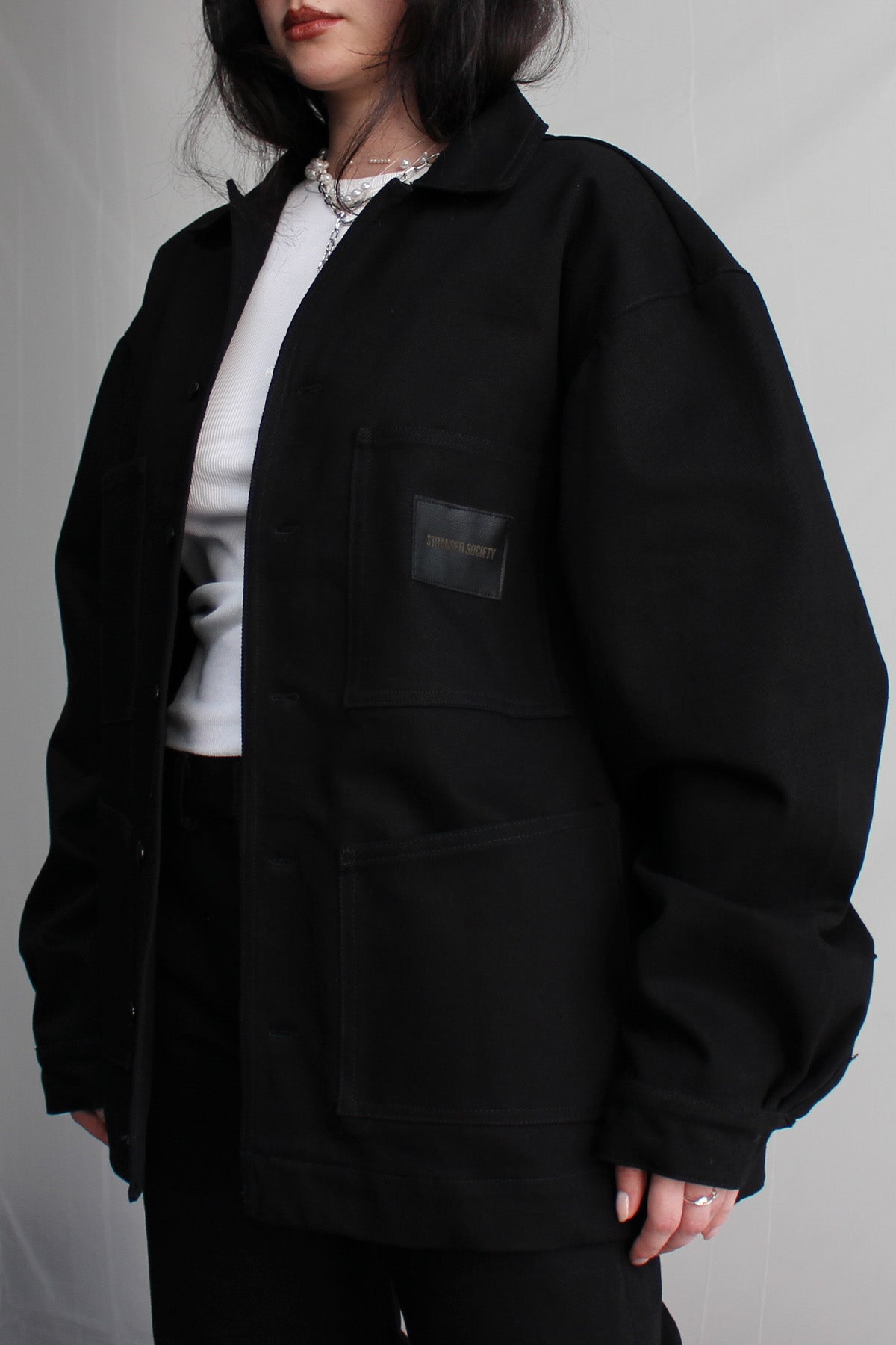 Black heavy twill jacket