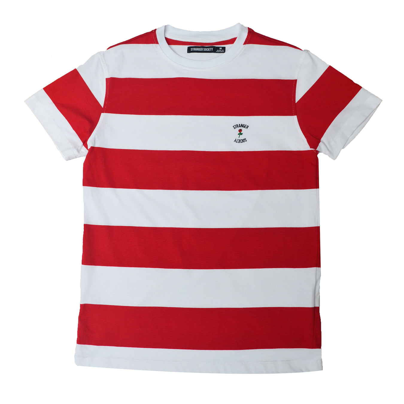 Crew stripe t-shirt red