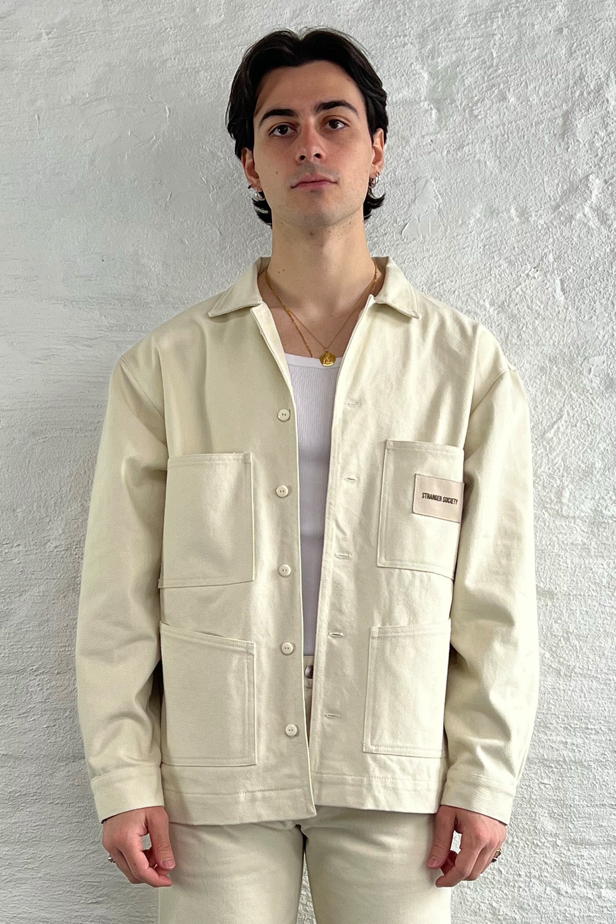 Natural heavy twill jacket