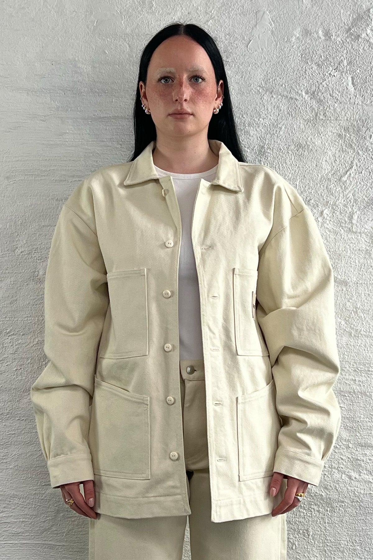 Natural heavy twill jacket