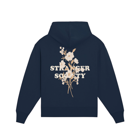 Bold bouquet hoodie Navy