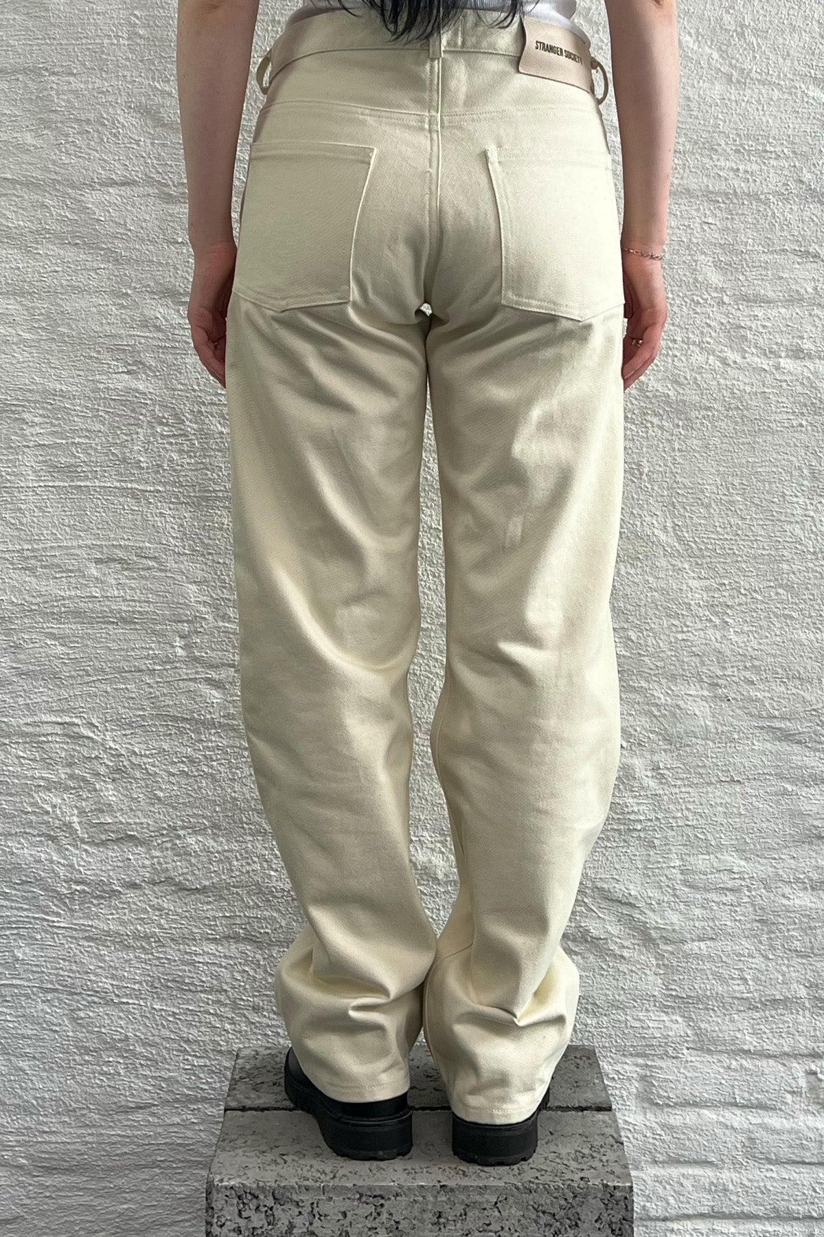 Natural heavy twill pants