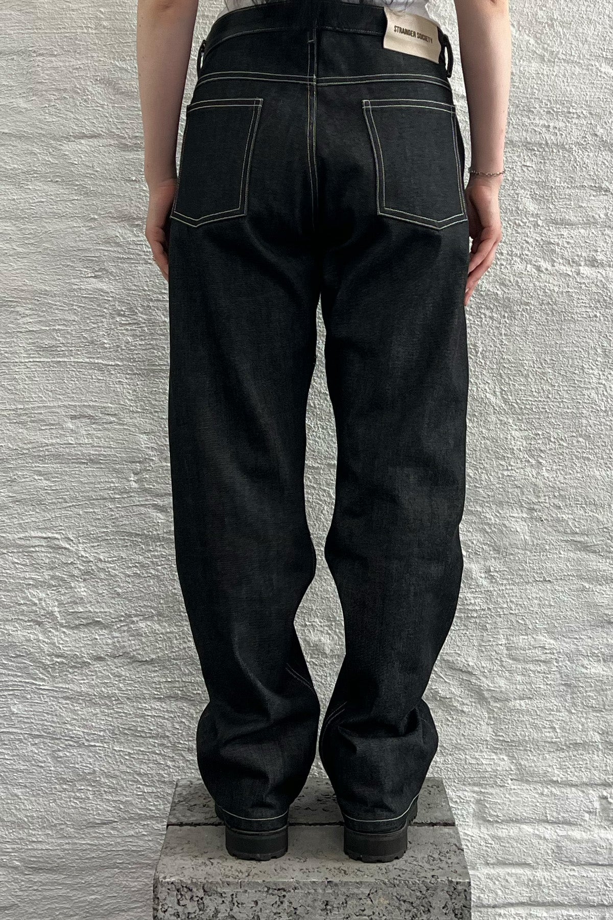 Selvedge denim double knee pants