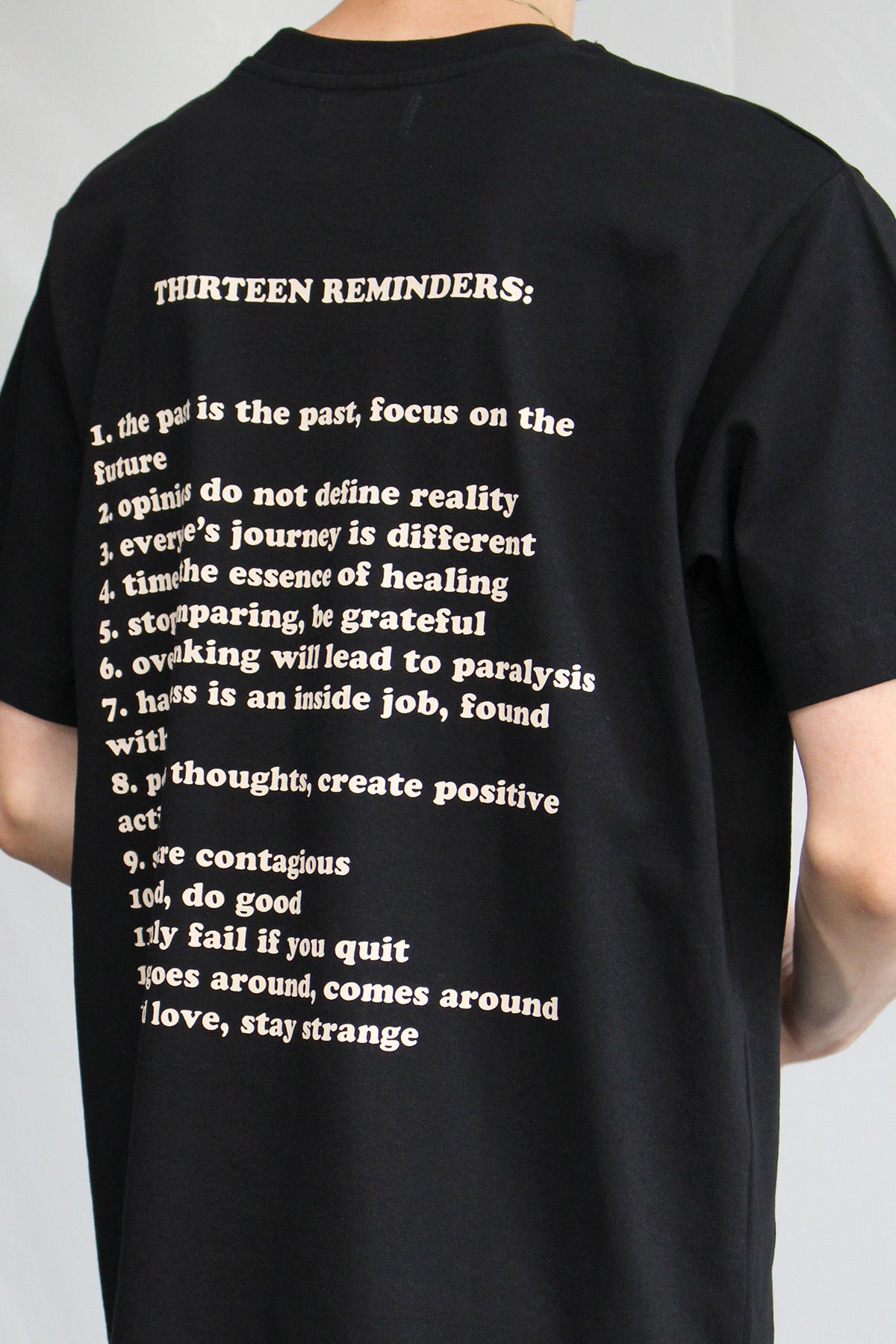 Reminders t-shirt Black