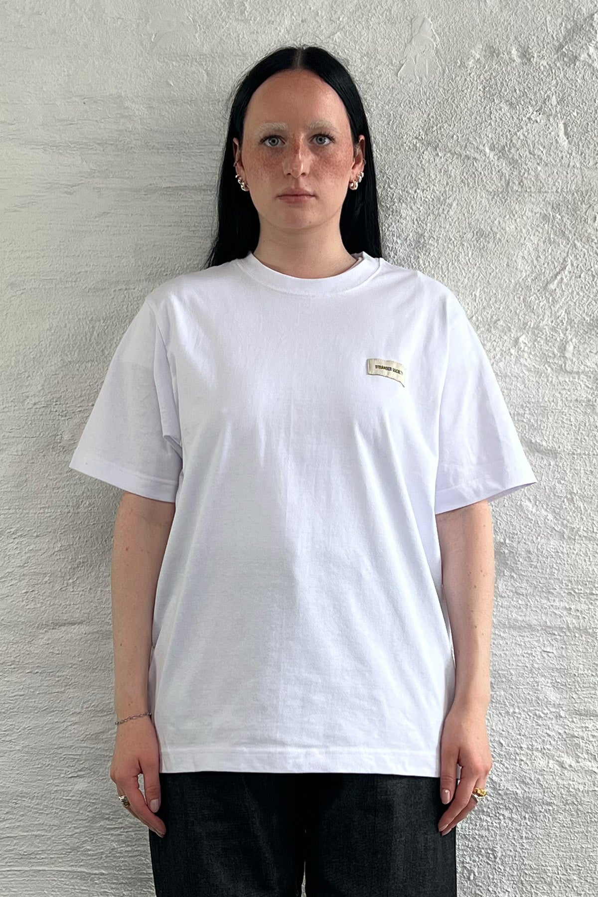 Patch logo t-shirt white