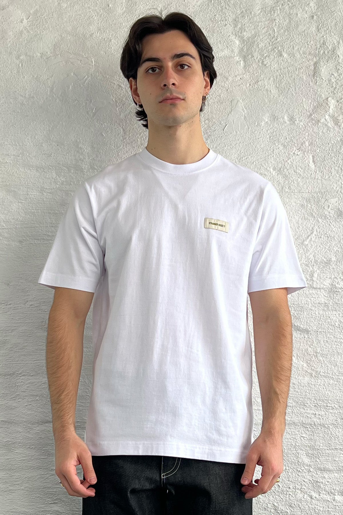 Patch logo t-shirt white